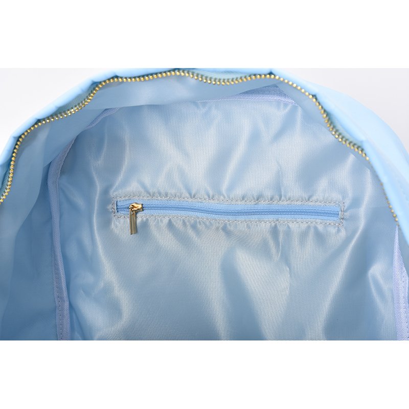 Kaijie Unisex School Backpack Fashionable Nylon Letter Pattern Zipper Waterproof Oxford Polyester Book Bag Kids Teens Factory