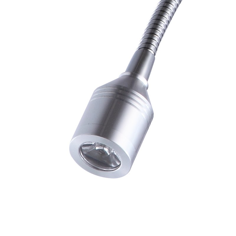 3W LED wall mount reading lights hotel headboard reading light with flexible gooseneck on/off switch