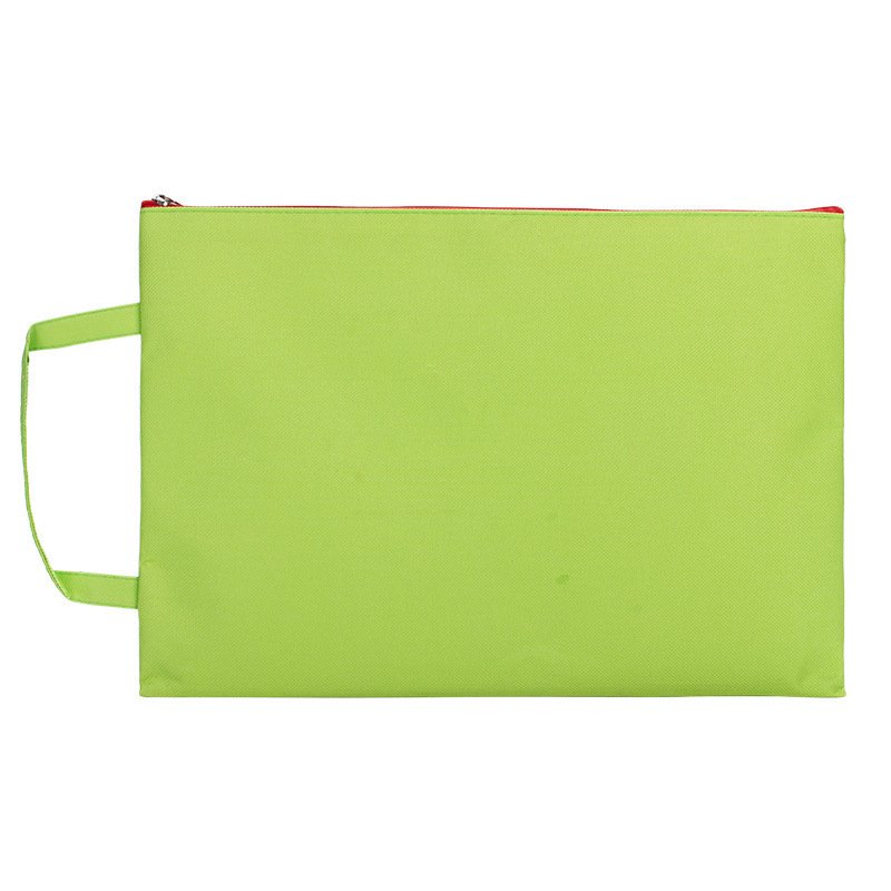 Wholesale custom polyester file folder multi colors waterproof A4 zipper file student book bag polyester document bag