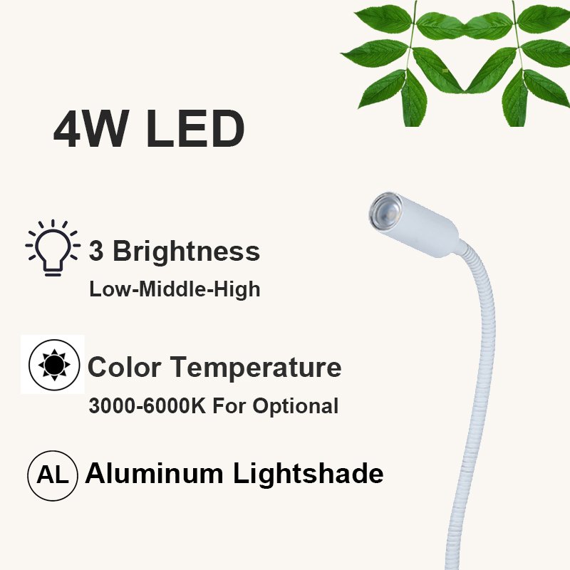 Erp Rohs Book Reading Desk Spot Light Adjustable Modern Portable Home Dormitory Bedroom Lamp Led Lighting Table Lamp With Clip