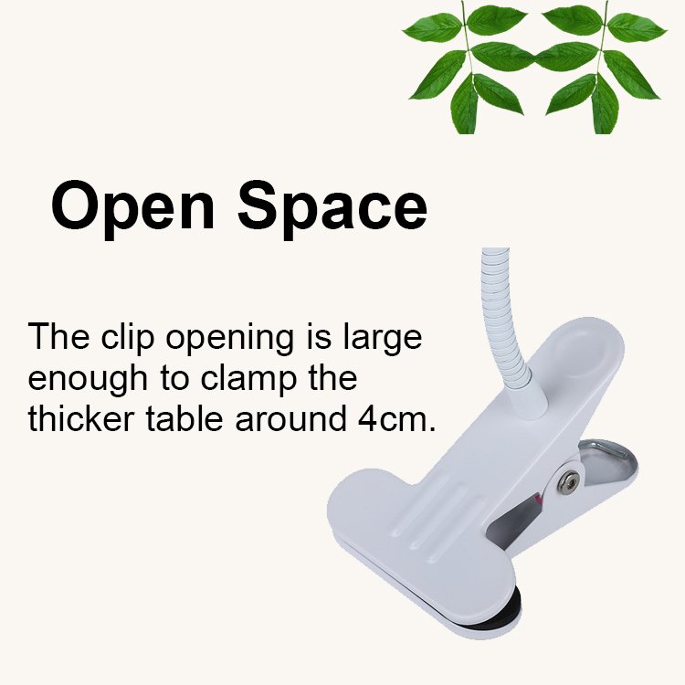 Erp Rohs Book Reading Desk Spot Light Adjustable Modern Portable Home Dormitory Bedroom Lamp Led Lighting Table Lamp With Clip