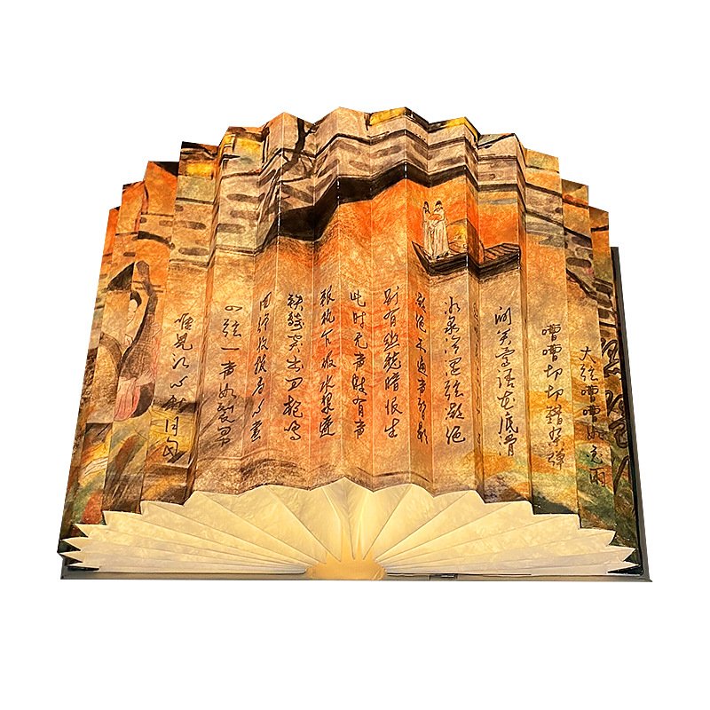 Creative 3 color Foldable Paper Night Wood Led Mini Folding Lights Portable Wooden Book Lamp