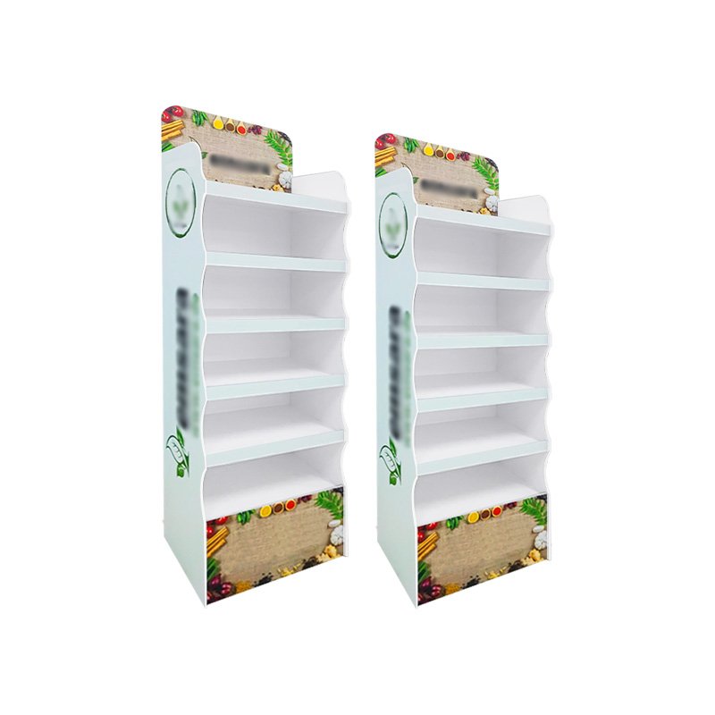 POP Custom Printing Easy Assembling PVC Foam Board Display Shelf Stand Rack for Retail Stores Supermakets