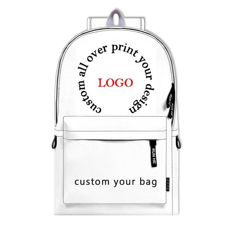 Custom Sublimation Full Color Print Anime Backpack Cute School Bags For Girls Boys