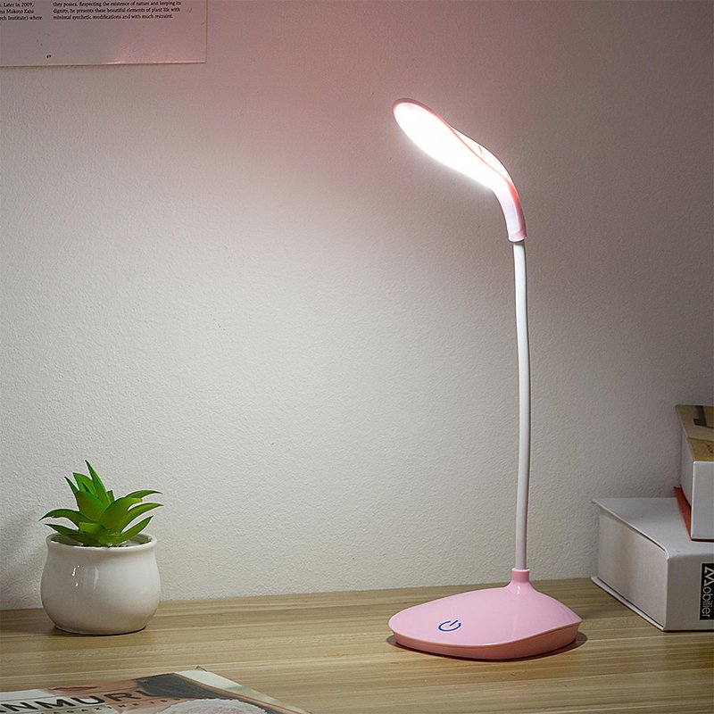 Factory hot selling OEM high-quality touch control USB charging mini portable desktop LED table lamp for learning work