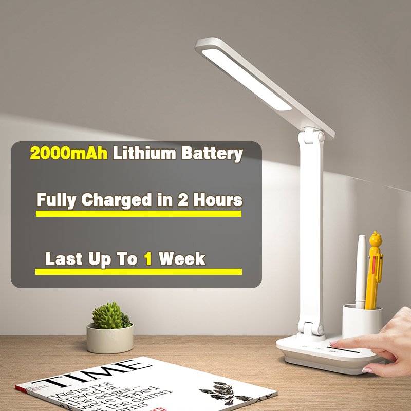 Wholesale Table Lamp Book Foldable Wireless Lampe De Led Cordless Rechargeable Bedside Study Reading Light Desk Lamp