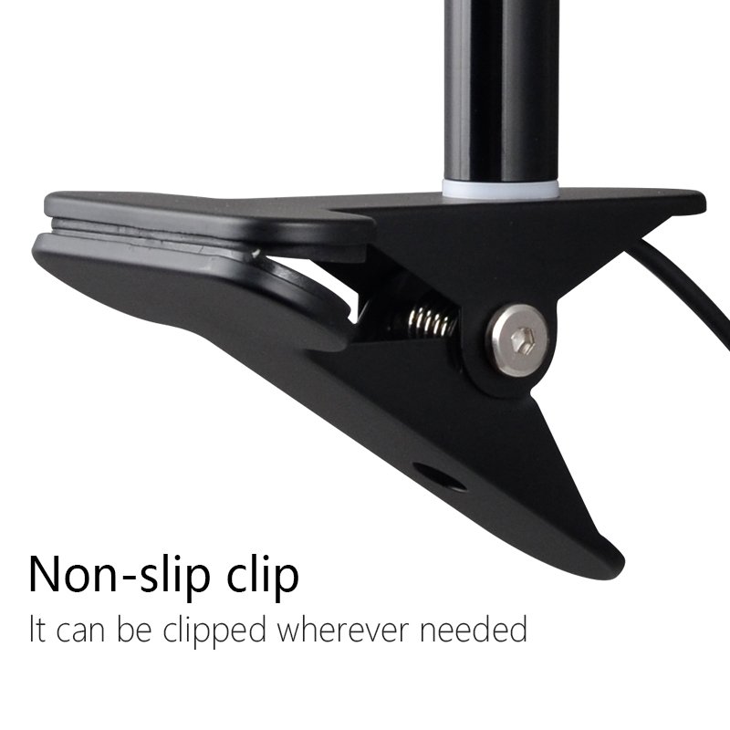 Book Light Clip Desk Lamp Reading Light Flexible Gooseneck Bed Night Lamp Headboard clip lamp