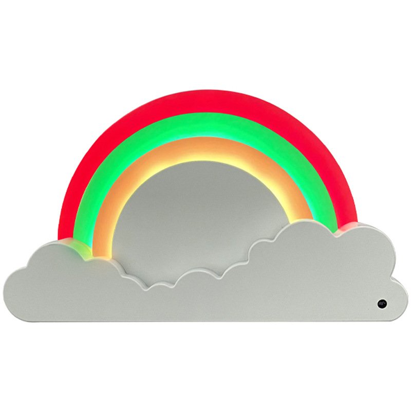 Rainbow night light colorful bedside lamp romantic bedroom atmosphere decoration