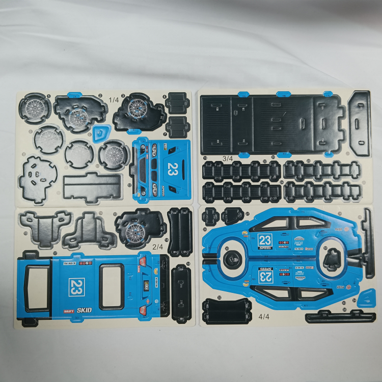 3D Puzzle Light Die-cut EVA Sheet Craft Car Mold Printing Customize Design Children Craft Sheets 3d puzzle Printing