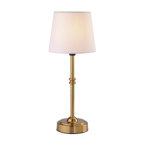 Luxury modern fabric lampshade Solar rechargeable cordless LED table lamp indoor Living room bedroom decor touch USB desk light
