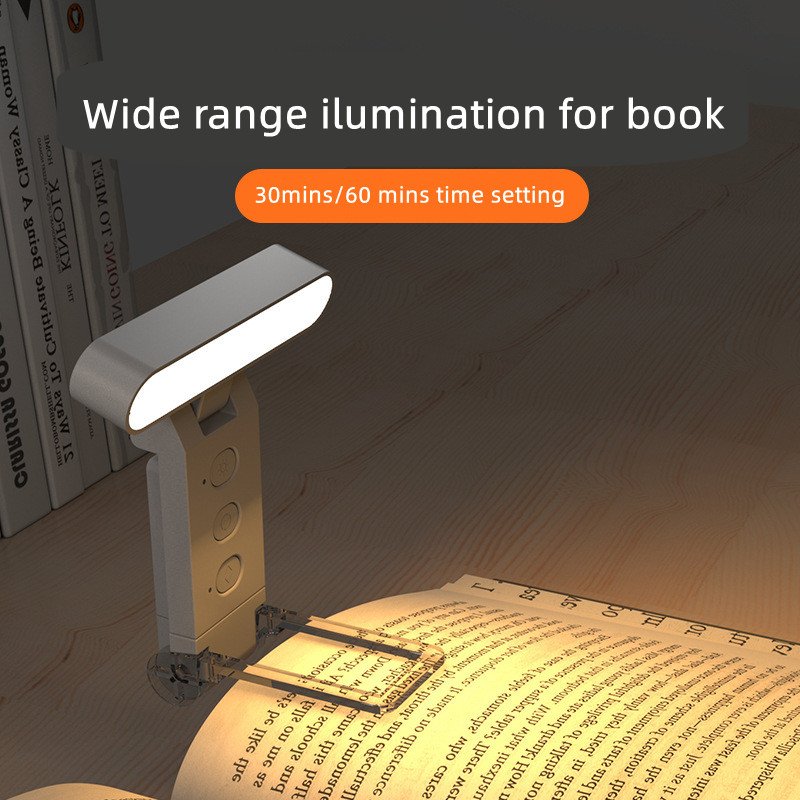 Folding Mini LED Book Reading Light USB Rechargeable Clip On Bookmark Kids Book Light for Reading