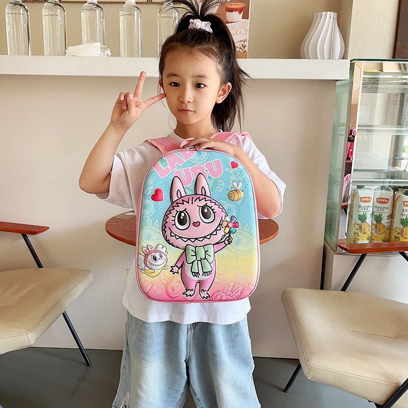 Students 3D hard shell schoolbag new boys and girls cute book bag ultra light cartoon backpack wholesale