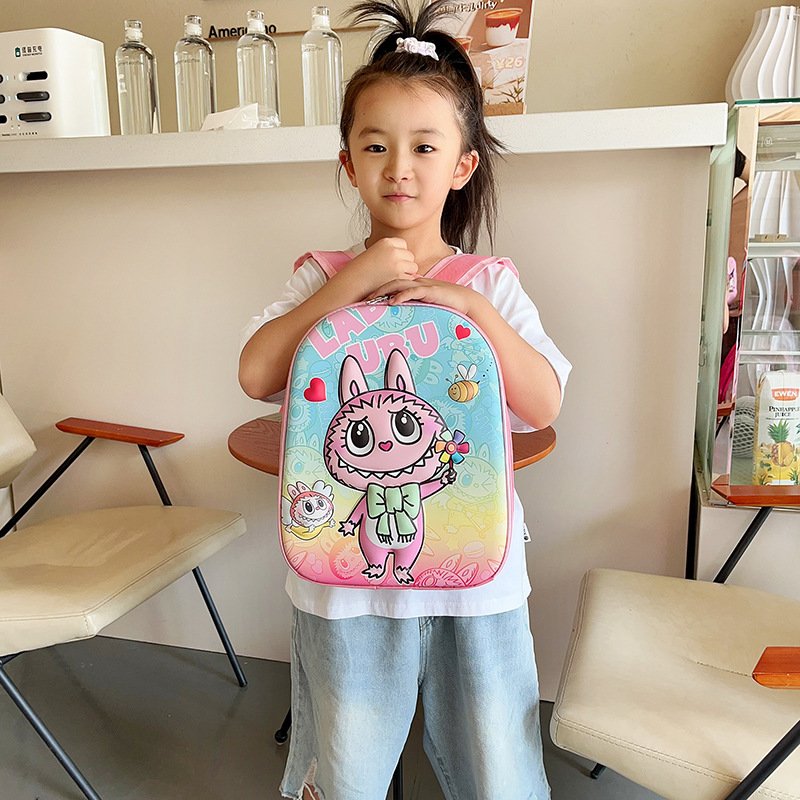 Students 3D hard shell schoolbag new boys and girls cute book bag ultra light cartoon backpack wholesale