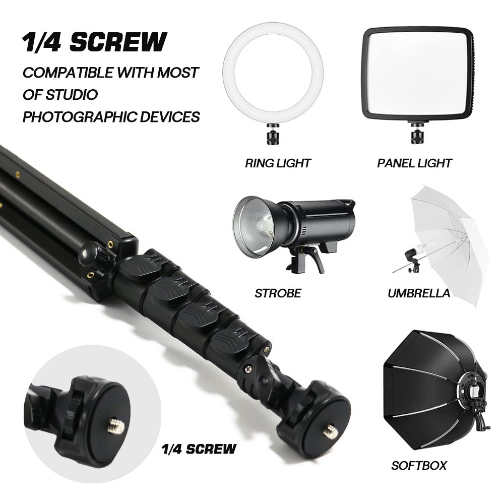 Aluminum alloy integrated floor live tripod live mobile phone stand live fill light stand