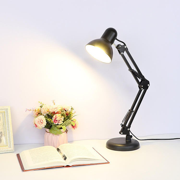 Modern minimalist best-selling LED book light with adjustable gooseneck suitable for studying in student offices and bedrooms