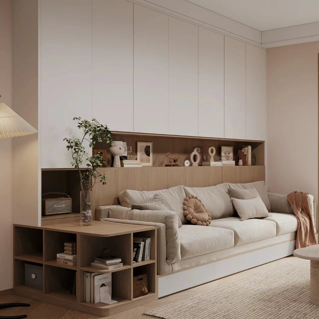 Customized Modern Luxury Wood TV and Book Cabinet Home Furniture for Living Room or Hall