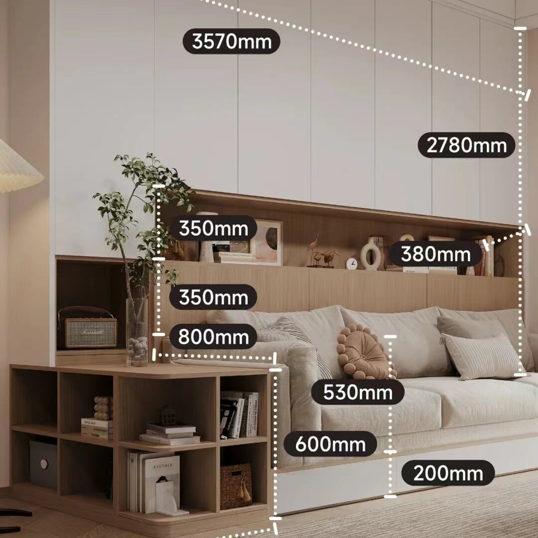 Customized Modern Luxury Wood TV and Book Cabinet Home Furniture for Living Room or Hall