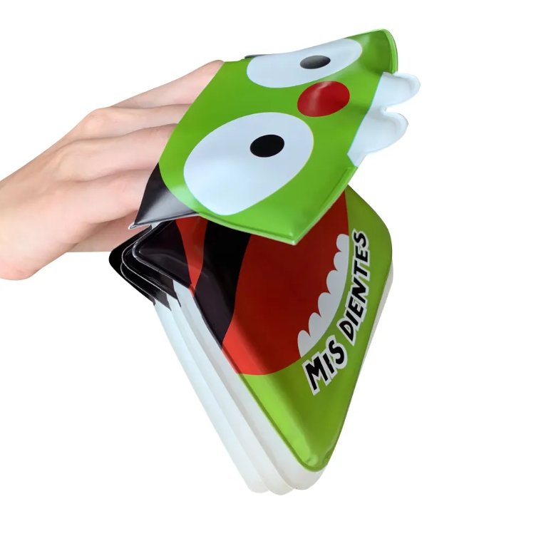 New Cute Monster Bath Book with Toothbrush Toy Creative Bathroom Toys Activity Waterproof Pages