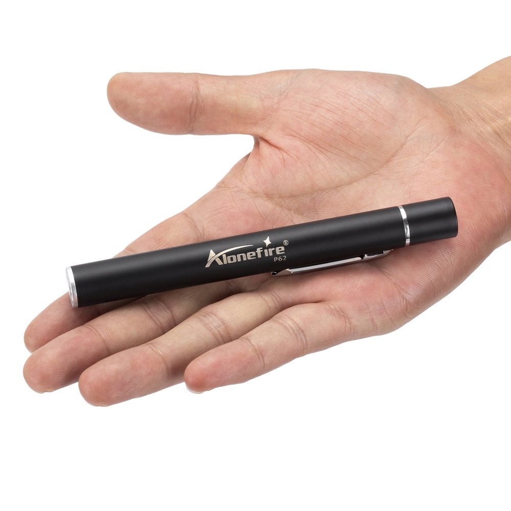 Alonefire P62 2 in 1 USB Rechargeable LED Pen Flashlight yellow Light Mini Torch Cool school hospital ear nose detect book lamp