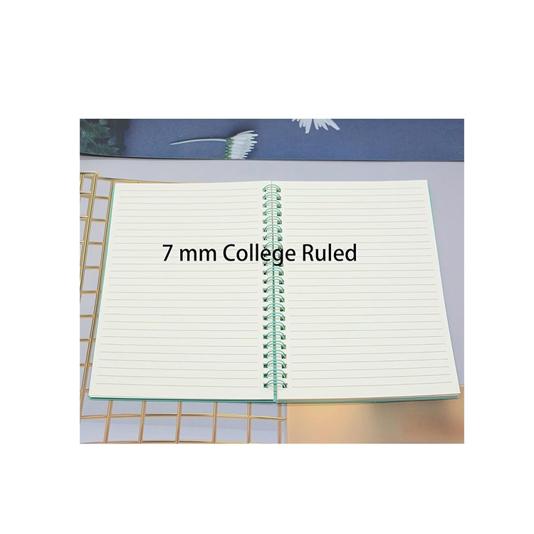 manufacturer hot selling OEM Journal thick PP hardcover waterproof Notebooks light color Diary 7mm lined spiral bible Journal