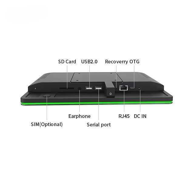 OEM Cheep Wall mount 10 inch touch screen Surrounding LED Light Bar Booking System Meeting room quad core android all-in-one pc