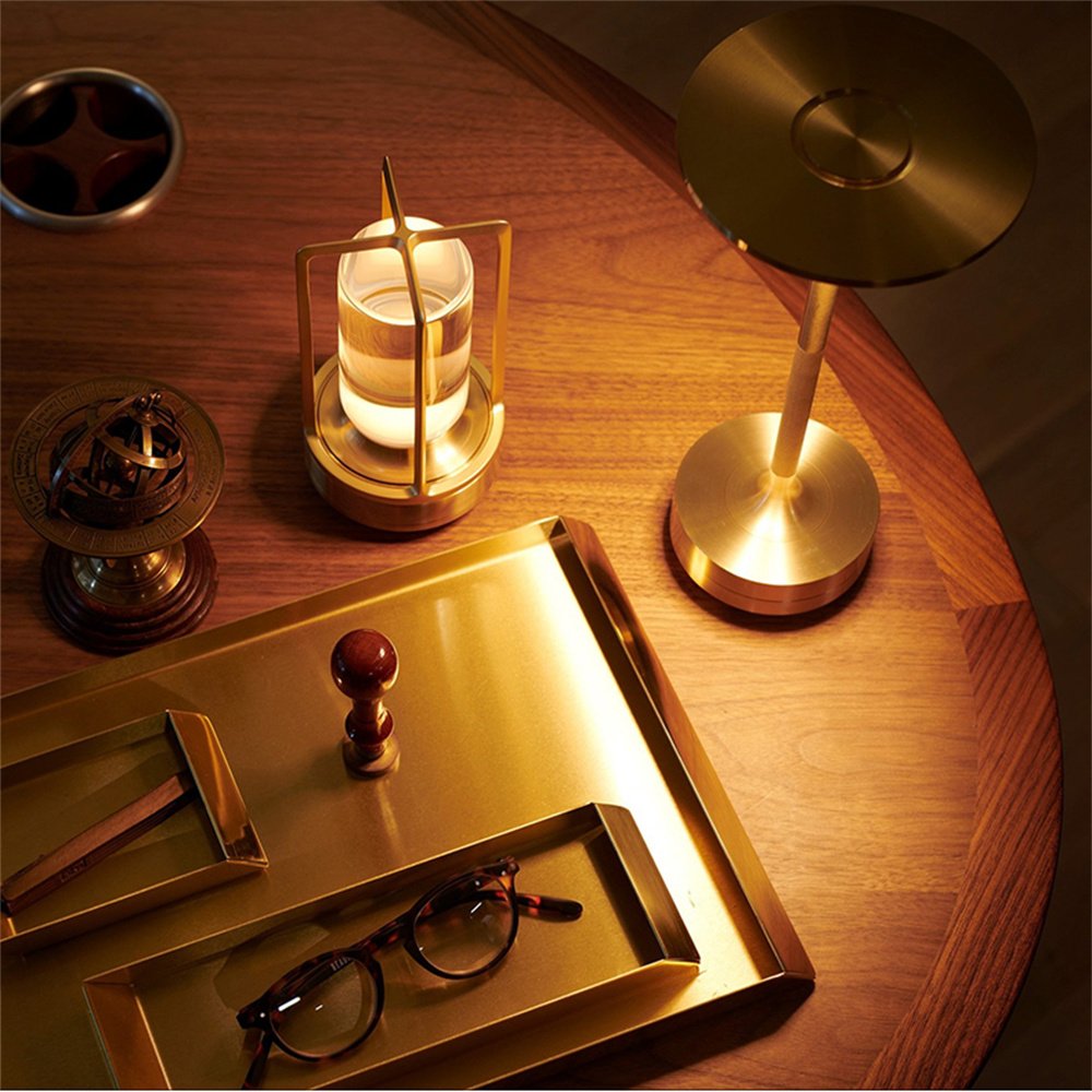Creative Led Table Lamp Cordless Desk Lamps Rechargeable Portable Restaurant Luxury Modern Romantic Dinner Light Table Desk Lamp