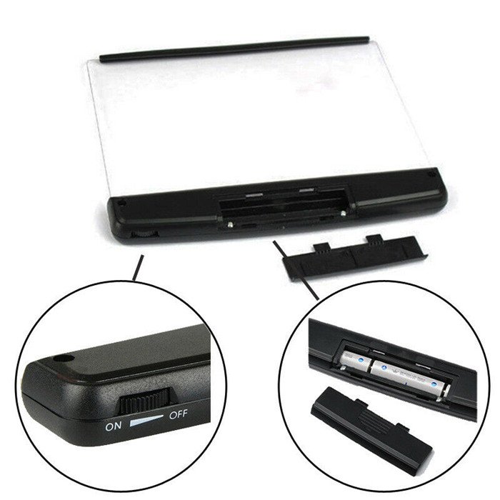 AAA Battery powered Book reading light Panel Portable night vision reading lamp