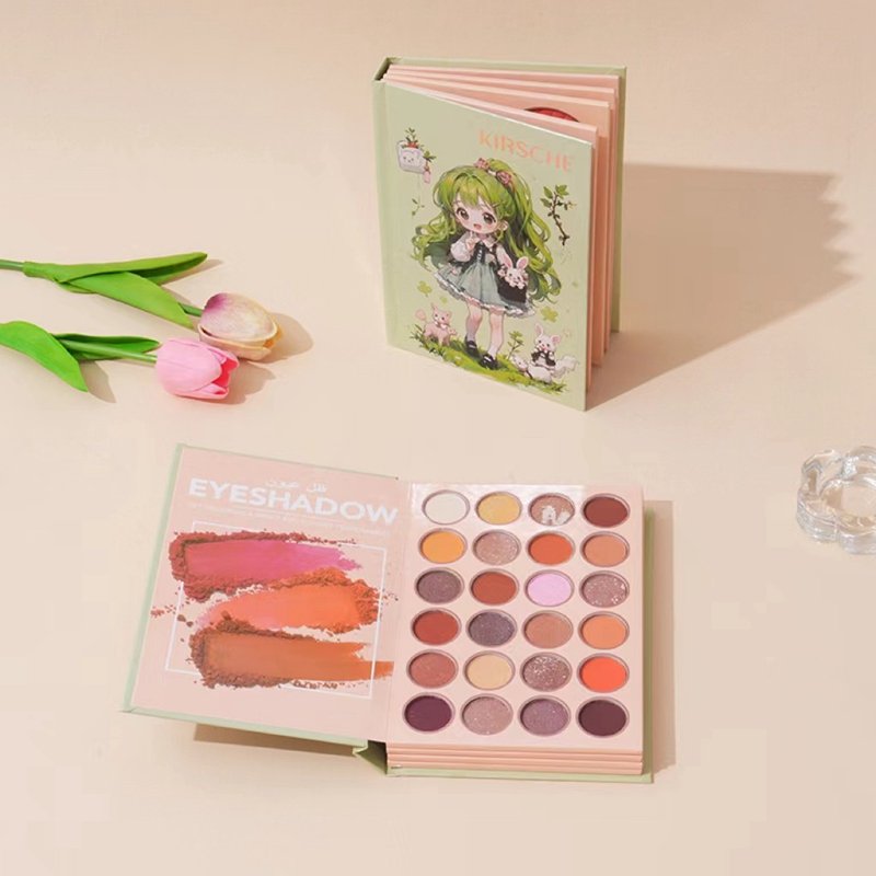 Wholesale 96 color cute girl eye shadow plate high gloss powder blusher set durable makeup BOOK color palette cosmetics