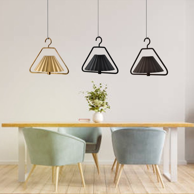 1-Pack Metal Pendant Recharging Lamp, Modern Indoor Hanging Light Fixtures, Hotel Chandelier for Kitchen Bedroom, Easy Install