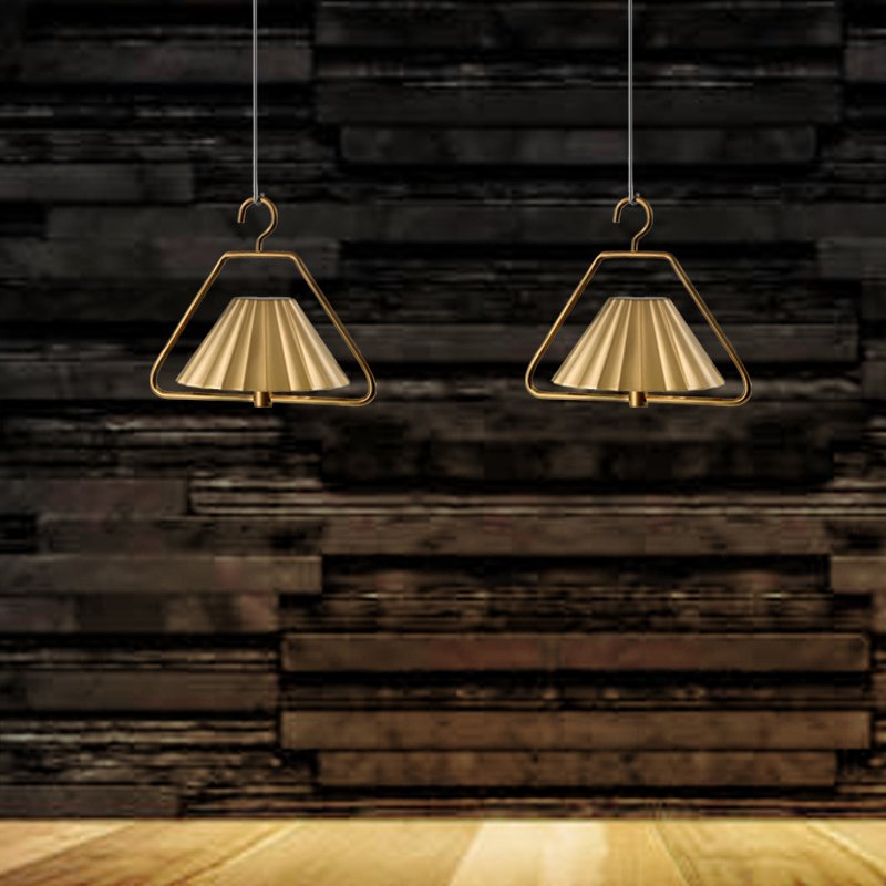 1-Pack Metal Pendant Recharging Lamp, Modern Indoor Hanging Light Fixtures, Hotel Chandelier for Kitchen Bedroom, Easy Install