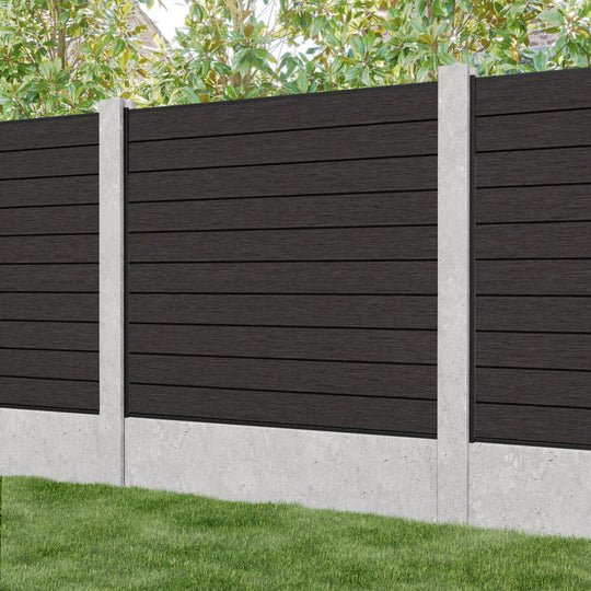 Custom aluminum composite fence wpc private panels slat board wpc slat fence wall fence