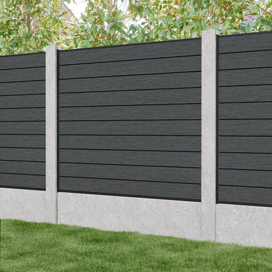 Custom aluminum composite fence wpc private panels slat board wpc slat fence wall fence