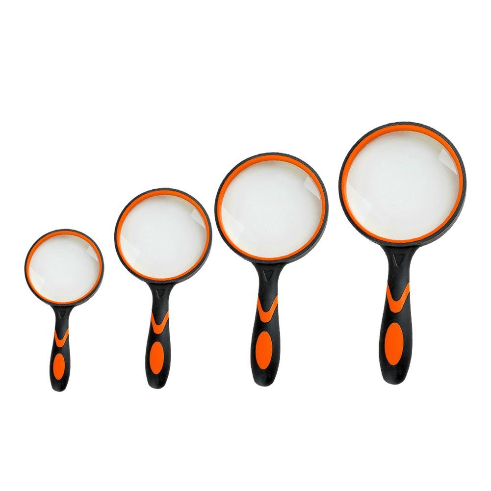 10X/4X/3X Magnifying Glass Portable Handheld Magnifier for Jewelry Newspaper Book Reading High Definition Eye Loupe Glass