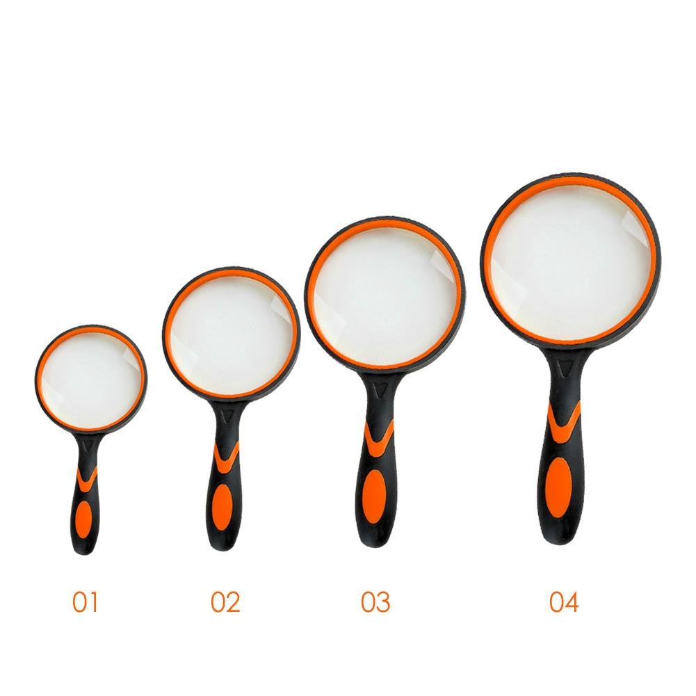10X/4X/3X Magnifying Glass Portable Handheld Magnifier for Jewelry Newspaper Book Reading High Definition Eye Loupe Glass