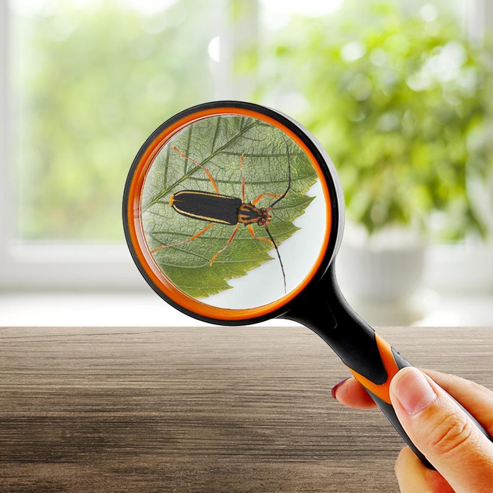 10X/4X/3X Magnifying Glass Portable Handheld Magnifier for Jewelry Newspaper Book Reading High Definition Eye Loupe Glass