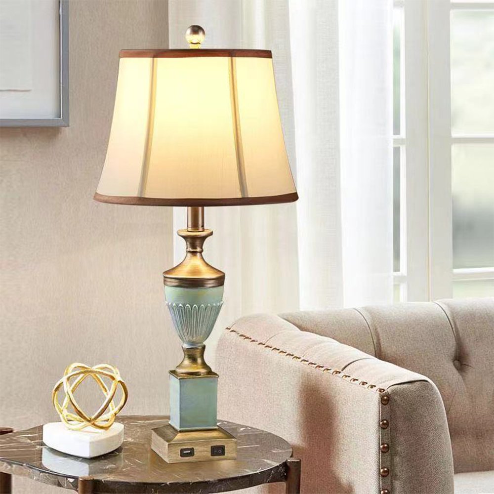 American Retro LED Table Lamp European Luxury Night lamps home decor Living Room Hotel Bedroom bedside lamp Desk Light