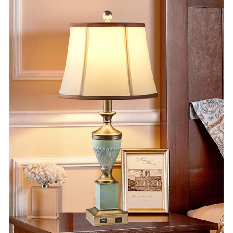 American Retro LED Table Lamp European Luxury Night lamps home decor Living Room Hotel Bedroom bedside lamp Desk Light