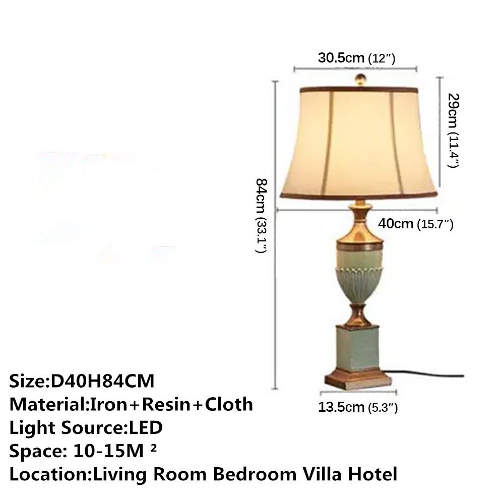 American Retro LED Table Lamp European Luxury Night lamps home decor Living Room Hotel Bedroom bedside lamp Desk Light