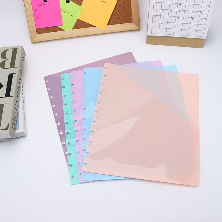 Letter Size Discbound Dividers 11 Holes Discbound Notebook Divider Plastic Disc Planner Pocket Pages Folders Inserts Accessories