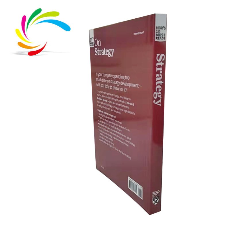 Light modern Softcover A5 manufacturer cheap stock book On Strategy business management English print books for adults