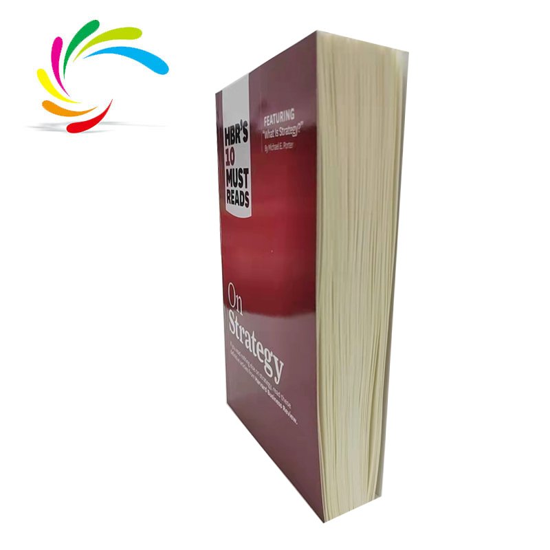 Light modern Softcover A5 manufacturer cheap stock book On Strategy business management English print books for adults