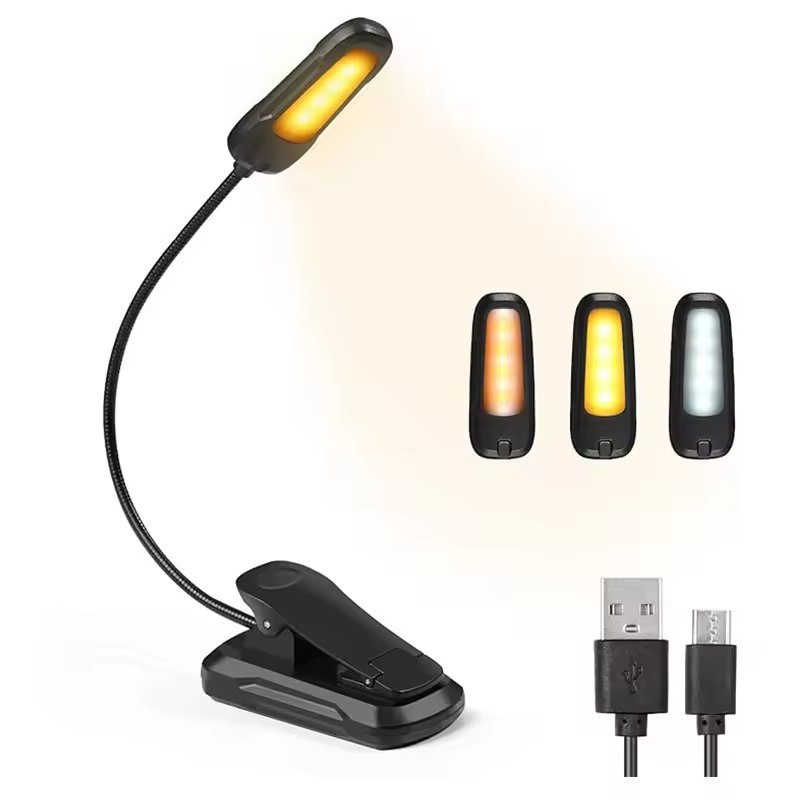 Mini USB Rechargeable Book Light Desk Lamp Flexible Clip LED Reading Light For Reading
