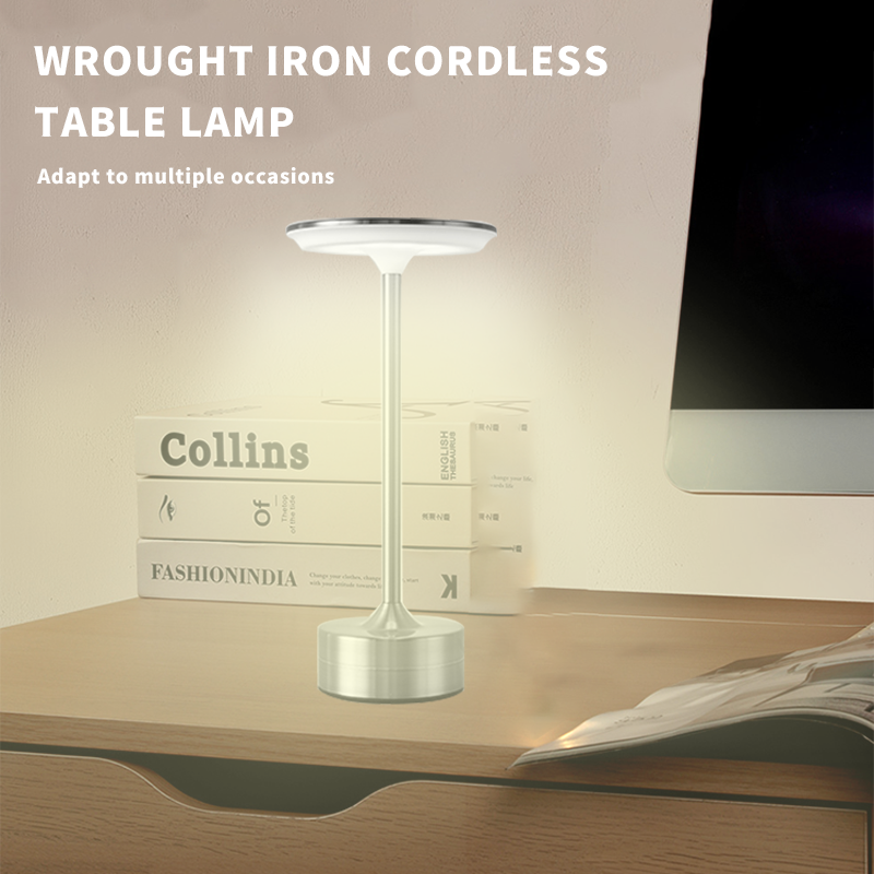 Modern cordless bar lamp Hotel cafe decorative light led touch control charging lamp