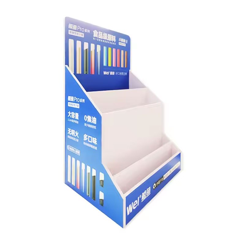 Customized PVC Cardboard Display Box Paper Display Counter Candy Cookie Packaging Display Bin
