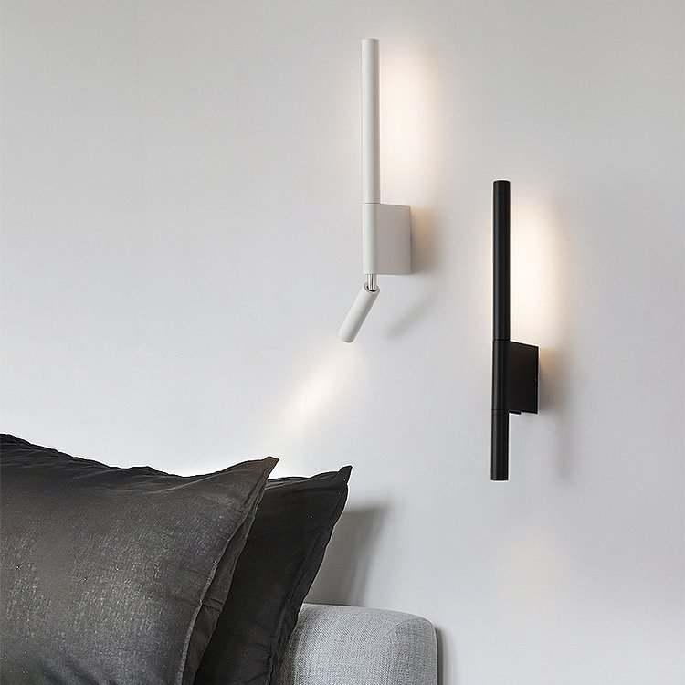 Bedside wall lamp simple modern reading lamp with switch minimalist Nordic hotel room master bedroom wall lamp