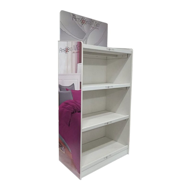 Pink 6 Floor Store PVC Exhibition Display Stand for Snacks Book Company Profile Cable