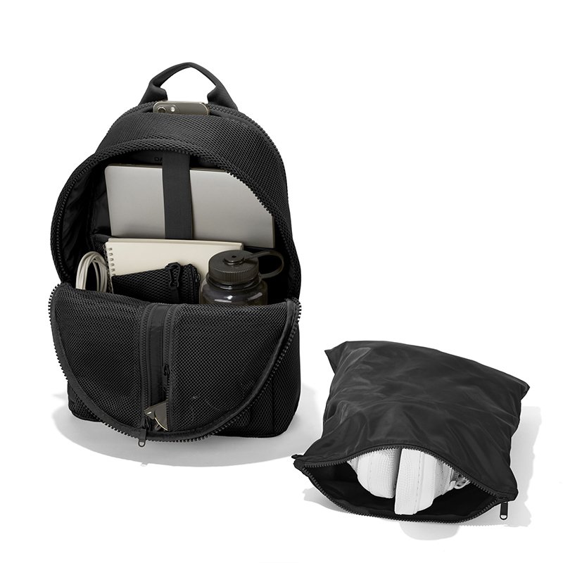 Custom Neoprene back pack Men Light Weight Gym book bag Large capacity Women ventilate Net backpack