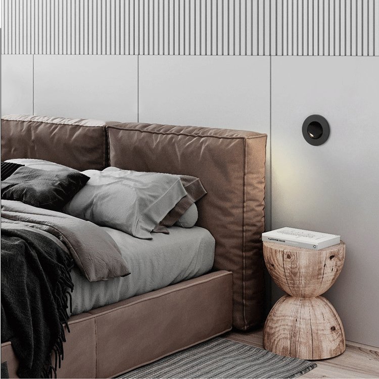 LED aluminum wall lamp embedded wall lamp hotel bedroom study reading wall lamp modern simple factory direct sales