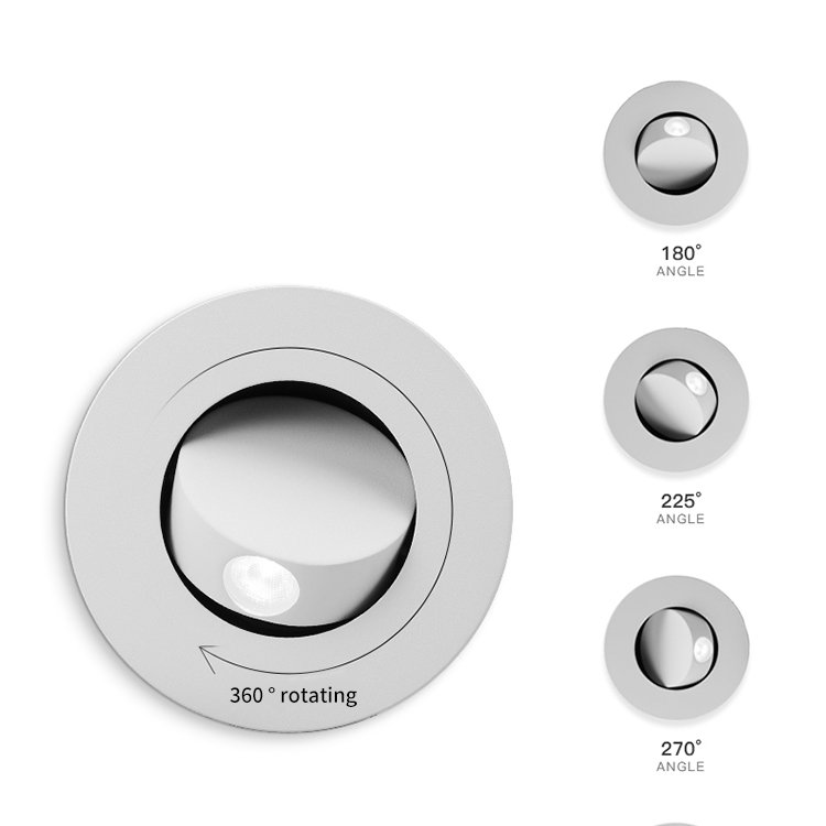 LED aluminum wall lamp embedded wall lamp hotel bedroom study reading wall lamp modern simple factory direct sales