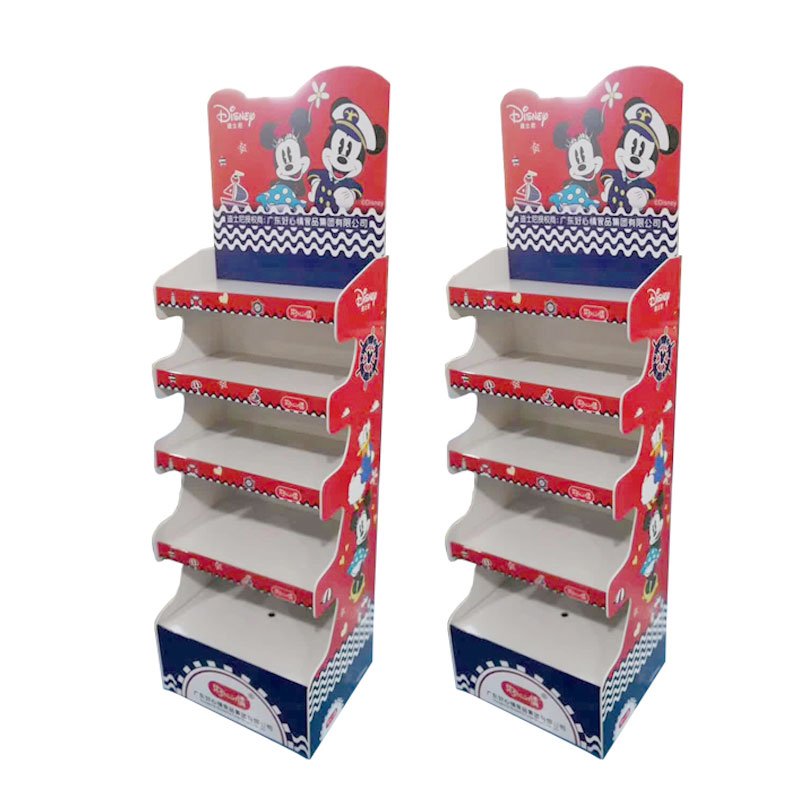 Custom Easy to Assemble Countertop Plastic PVC Floor Display Stand for Desk or Ground